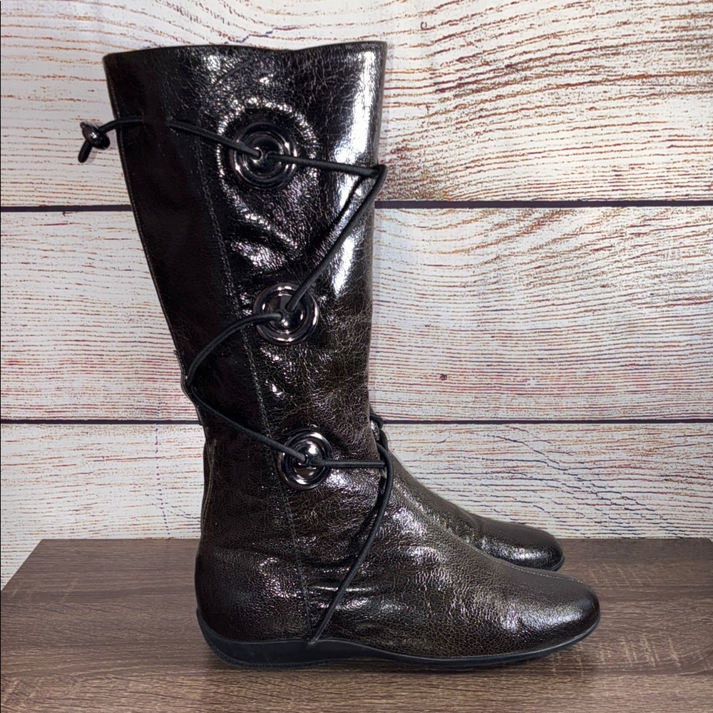 EuC Elegant Olive Green Piccadilly Women's Boots Size 6